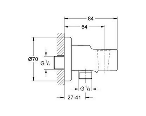 Подключение для шланга Grohe Relexa 28628000