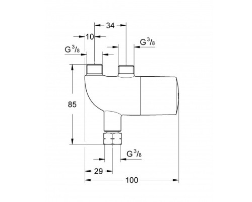 Термостат для раковины Grohe Grohtherm Micro 34487000