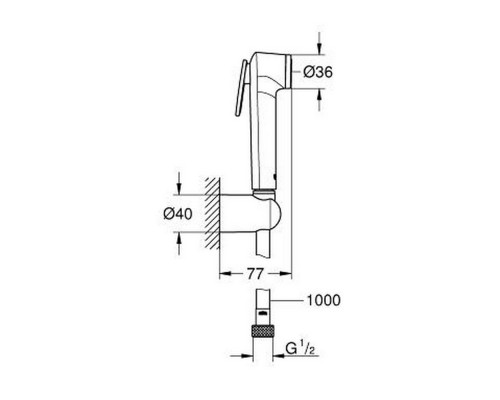 Набор для гигиенического душа Grohe Tempesta-F Trigger Spray 30 26352000