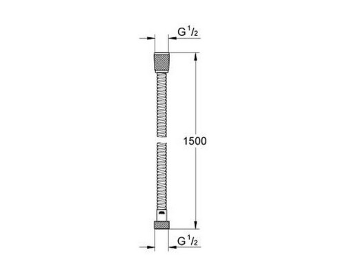Шланг для душа Grohe Relexaflex Metal 28105000