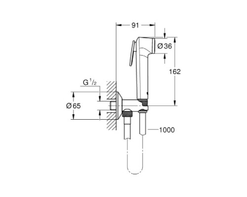 Набор для гигиенического душа Grohe Tempesta-F Trigger Spray 30 26358000