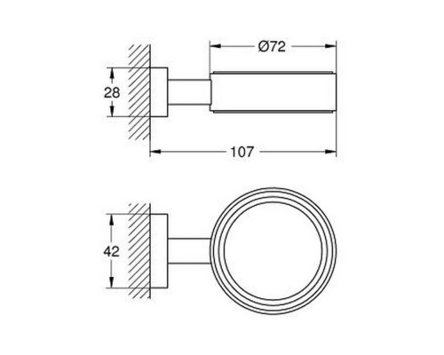 Держатель для аксессуаров Grohe Essentials Cube 40508001