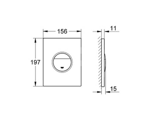 Панель смыва для унитаза Grohe Nova Cosmopolitan 38765P00