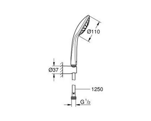 Душевой гарнитур Grohe Euphoria 110 Mono 27354000