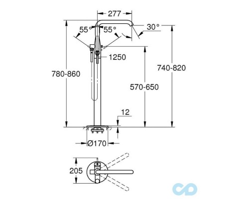 Смеситель для ванны Grohe Essence 23491001