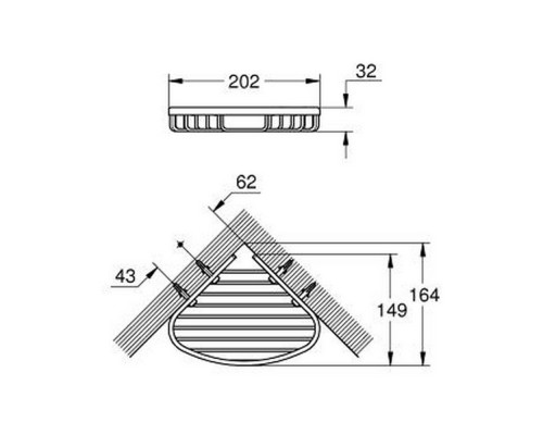Полка Grohe BauCosmopolitan 40664001