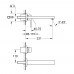 Внешняя часть смесителя для раковины Grohe Eurocube 23447000