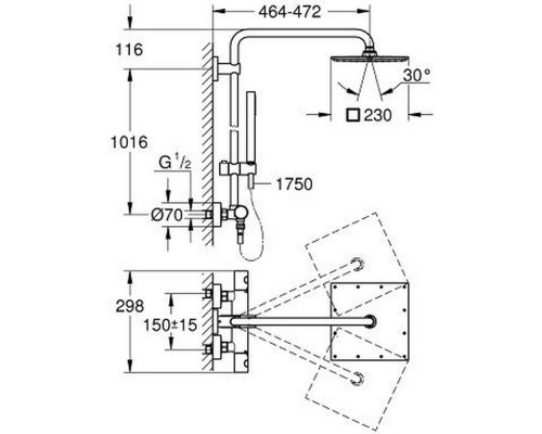 Душевая система Grohe Euphoria XXL 26187000
