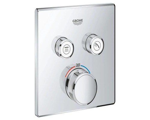 Внешняя часть термостатического смесителя для душа Grohe Grohtherm SmartControl 29124000 на два потребителя