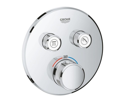 Внешняя часть термостатического смесителя для душа Grohe SmartControl 29119000 на два потребителя