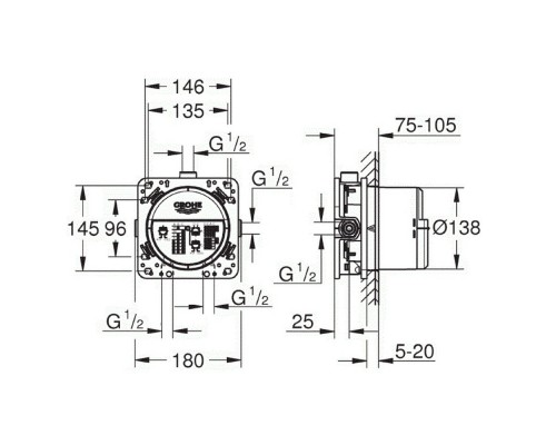 Душевая система Grohe Grohtherm SmartControl 34614SC0