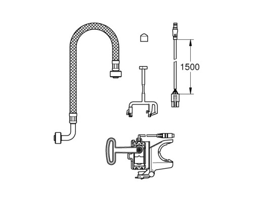 Сливной механизм для унитаза-биде Grohe Sensia Arena 46944000