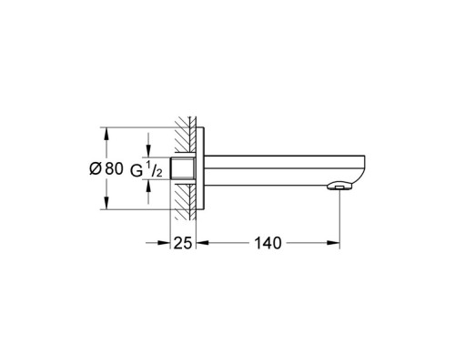 Излив Grohe BauCosmopolitan 13255000