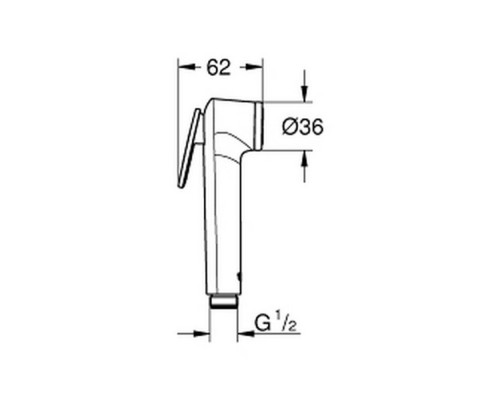 Лейка для гигиенического душа Grohe Tempesta-F Trigger Spray 30 2751200