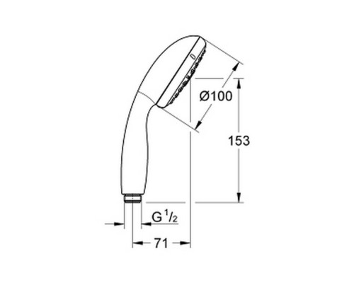 Лейка для ручного душа Grohe Tempesta 28261002