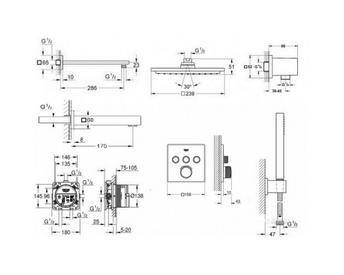 Душевая система Grohe Grohtherm SmartControl 34506SC2