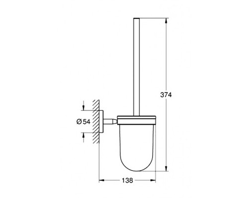 Ершик для унитаза Grohe BauCosmopolitan 40463001