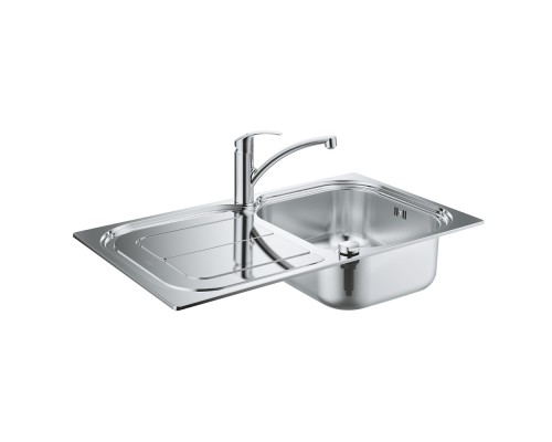 Набор Grohe мойка кухонная K300 31565SD0 + смеситель Eurosmart 33281002