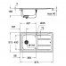 Набор Grohe мойка кухонная K400 31570SD0 + смеситель Concetto 32663001