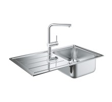 Набор Grohe мойка кухонная K500 31573SD0 + смеситель Minta 32168000