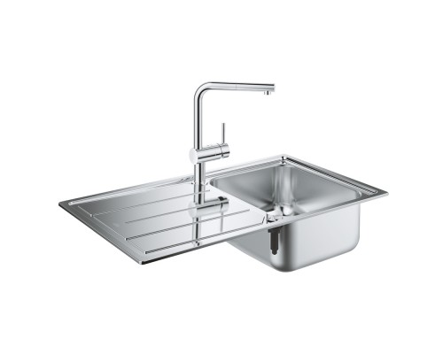 Набор Grohe мойка кухонная K500 31573SD0 + смеситель Minta 32168000