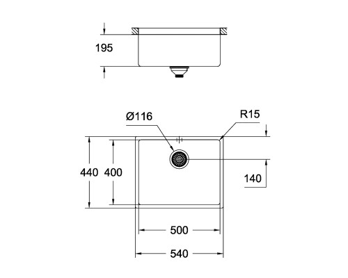 Кухонная мойка Grohe Sink K700U 31574SD0