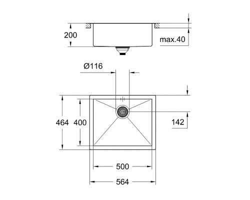 Кухонная мойка Grohe Sink K700 31579SD0