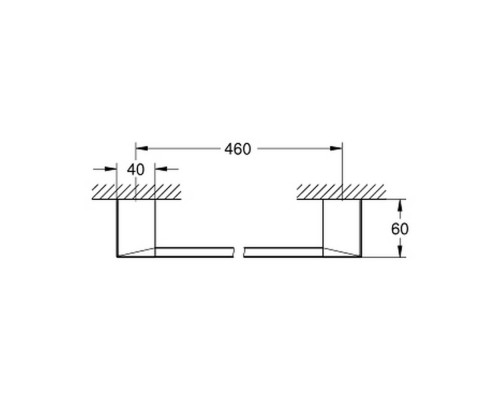 Полотенцедержатель Grohe Selection Cube 40767000