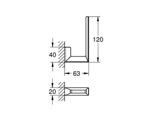 Держатель для запасной туалетной бумаги Grohe Selection Cube 40784000