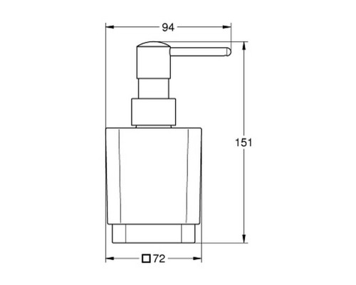 Дозатор для жидкого мыла Grohe Selection Cube 40805000