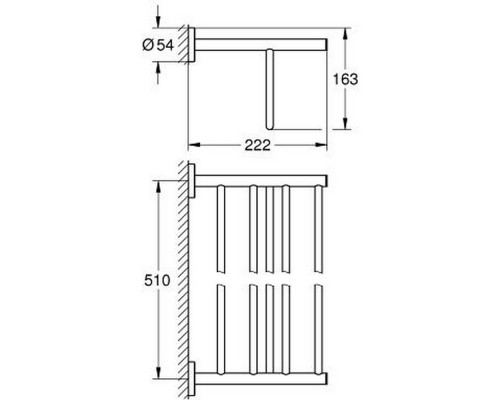Полка для полотенец Grohe BauCosmopolitan 40462001