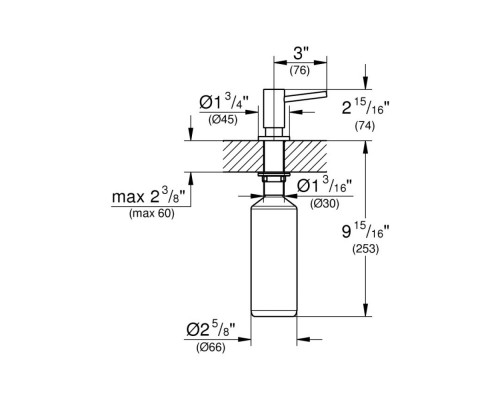 Дозатор для моющего средства Grohe Cosmopolitan 40535000