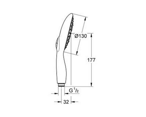 Лейка для ручного душа Grohe Power&Soul 27673LS0