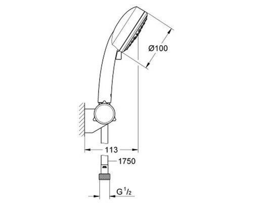 Душевой гарнитур Grohe New Tempesta Cosmopolitan 100 27584002
