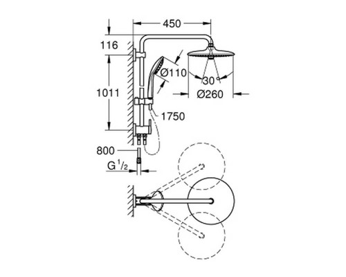 Душевая стойка Grohe Euphoria 27421002