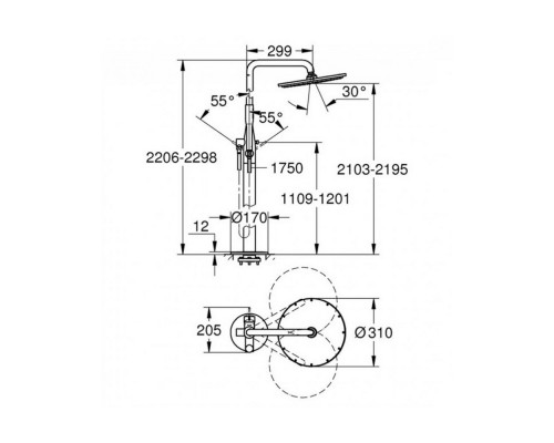 Душевая система Grohe Essence 23741001