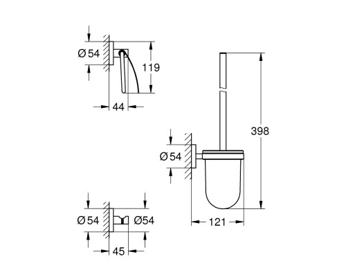 Набор аксессуаров Grohe Essentials 40407001