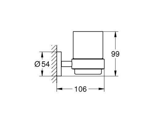 Стакан Grohe Essentials 40447001