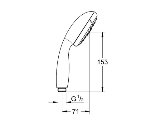 Лейка для ручного душа Grohe New Tempesta 100 28419002