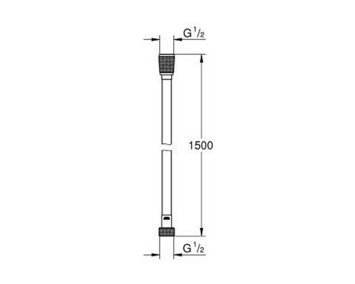 Шланг для душа Grohe Silverflex Longlife 26346000