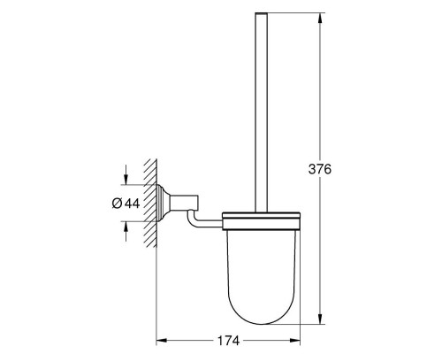 Ершик для унитаза Grohe Essentials Authentic 40658001