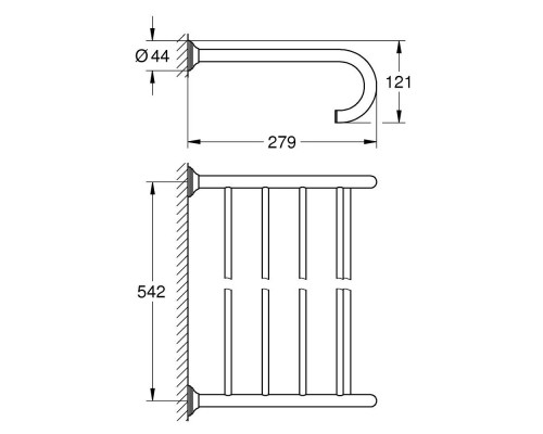 Полка для полотенец Grohe Essentials Authentic 40660001