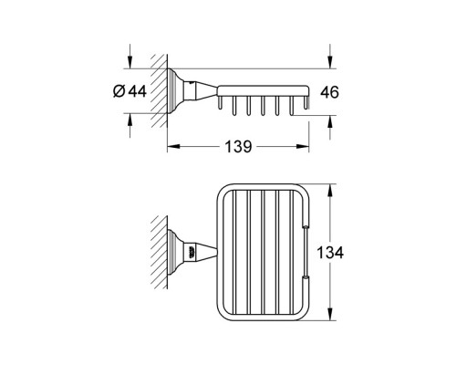 Полка Grohe Essentials Authentic 40659001