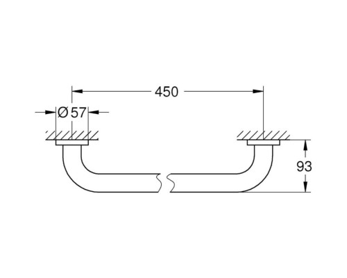 Поручень для ванной Grohe Essentials 40793001
