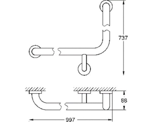 Поручень для ванны Grohe Essentials 40797001