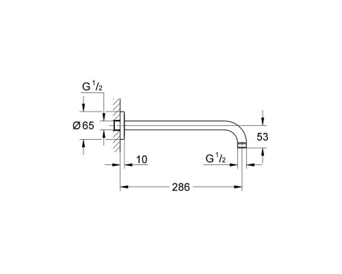 Кронштейн для верхнего душа Grohe Rainshower 28576000