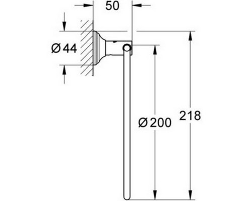 Полотенцедержатель Grohe Essentials Authentic 40655001