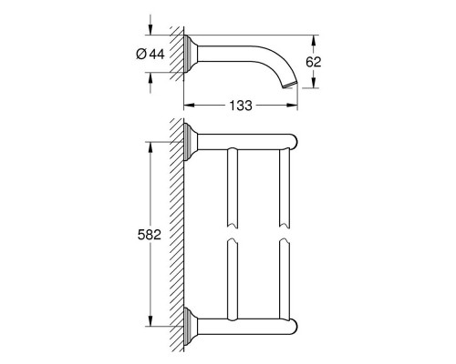 Полотенцедержатель Grohe Essentials Authentic 40654001