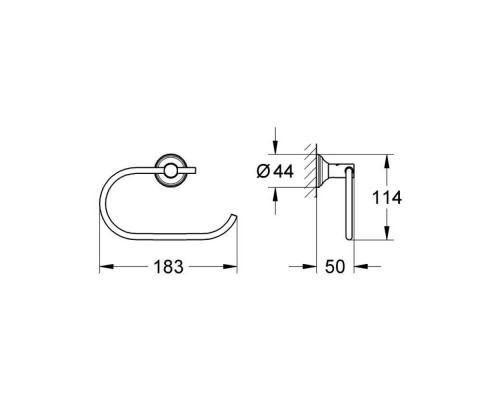 Держатель для туалетной бумаги Grohe Essentials Authentic 40657001