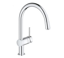 Смеситель для кухни с выдвижным изливом Grohe Minta 32918000